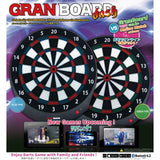 Gran Darts - GranBoard Dash - Bluetooth Electronic LED Soft Tip Dartboard - Green -