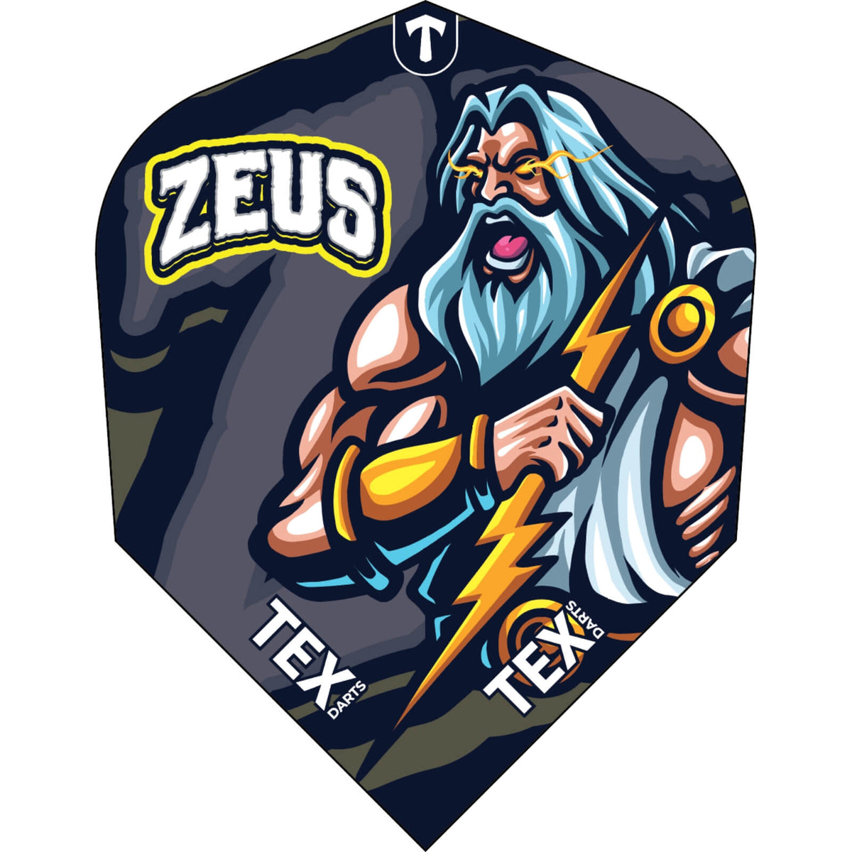 Dart Flights - Tex - Greek Mythology - Standard Dart Flights Zeus