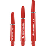 Mission - GripLock Nylon Dart Shafts - Short (34mm) / Red