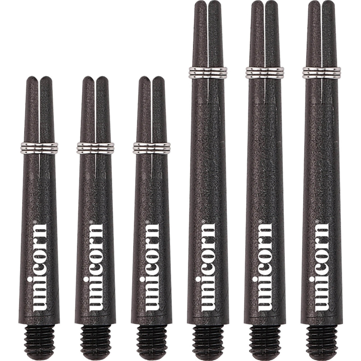 Unicorn - Gripper 3 Nylon Dart Shafts - Short (34.4mm) / Black