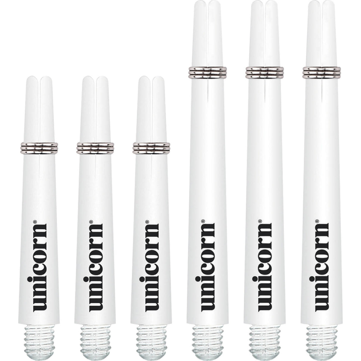 Unicorn - Gripper 3 Nylon Dart Shafts - Short (34.4mm) / White