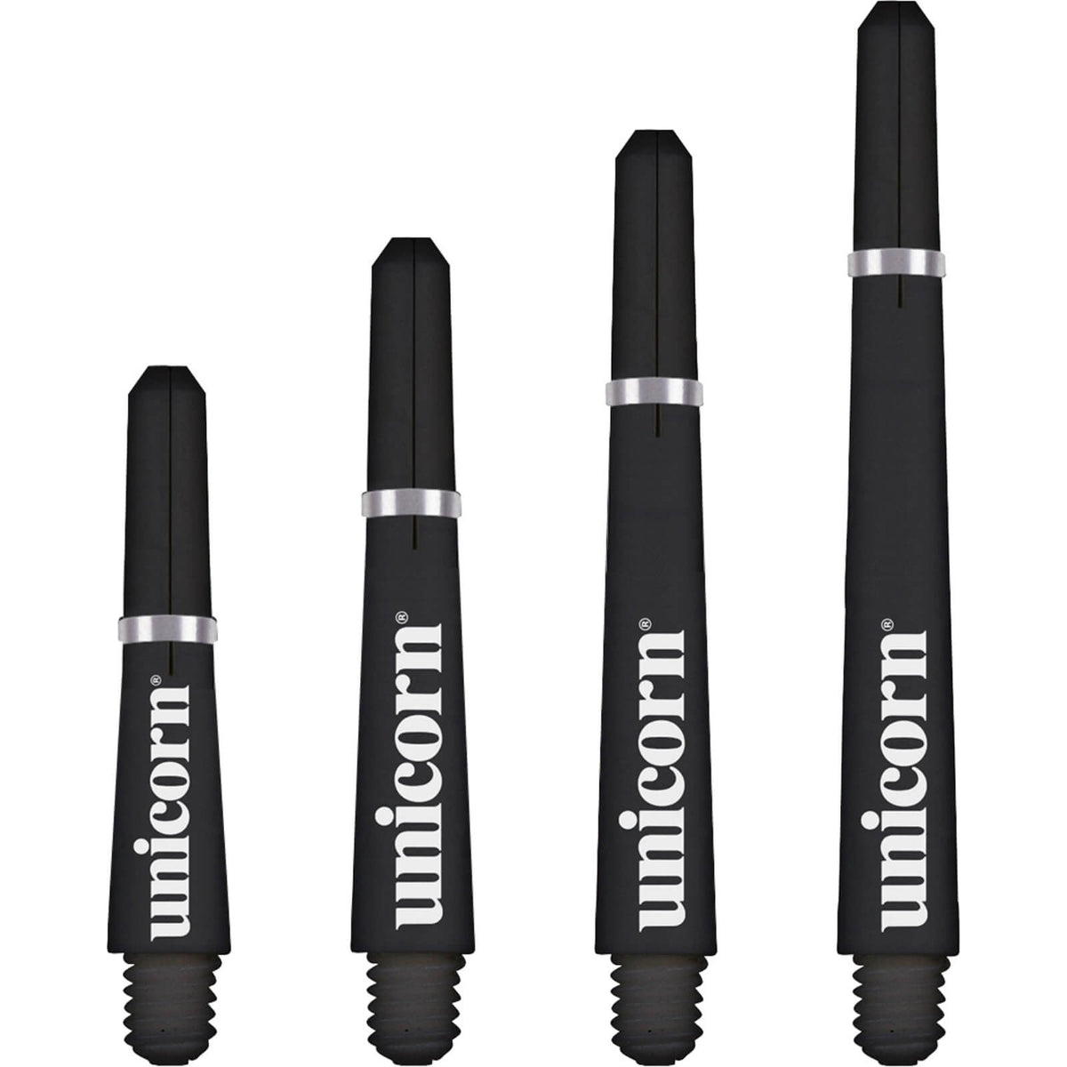 Dart Shafts - Unicorn - Gripper 4 Polycarbonate Dart Shafts Ultra Short (29.0mm) / Black