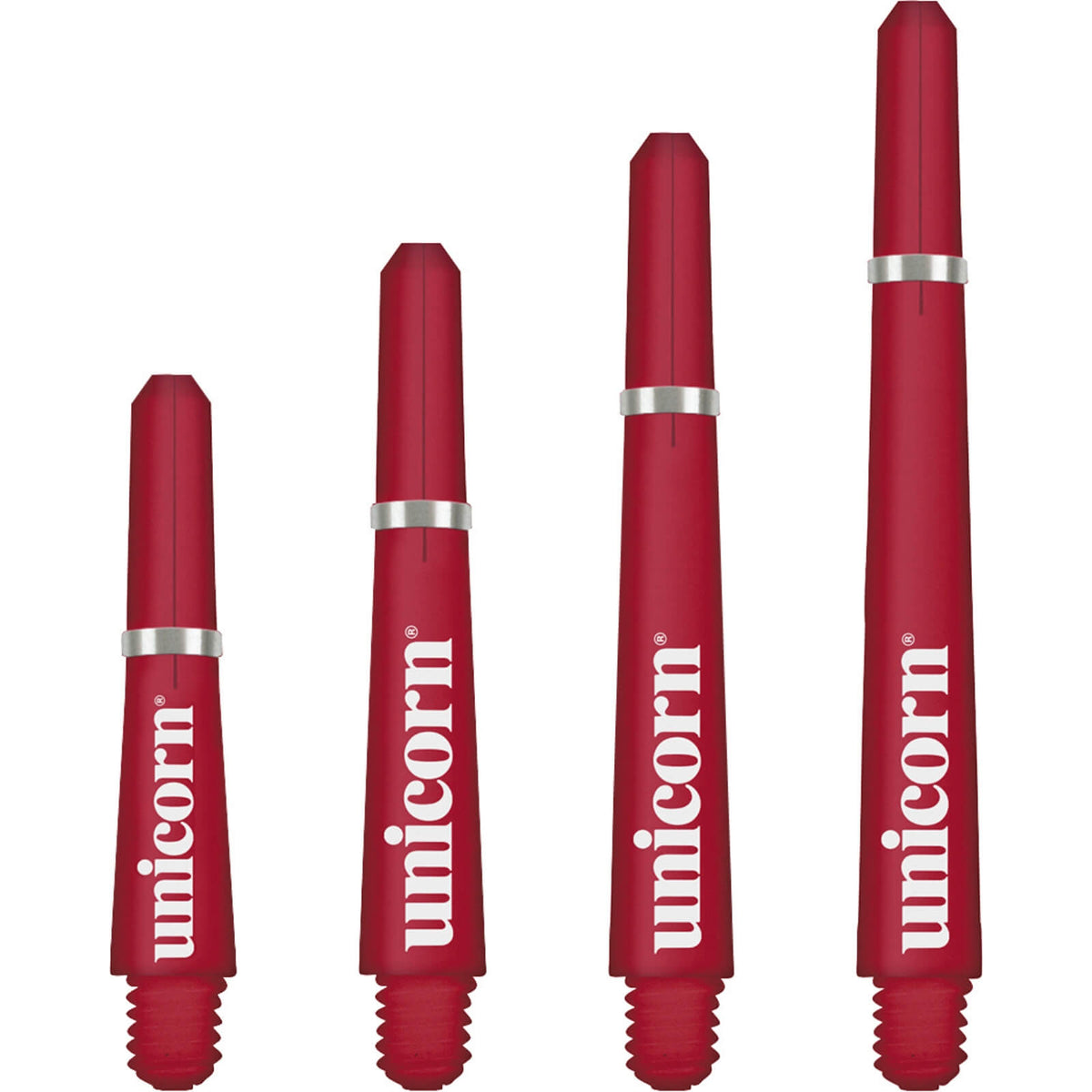 Dart Shafts - Unicorn - Gripper 4 Polycarbonate Dart Shafts Ultra Short (29.0mm) / Red