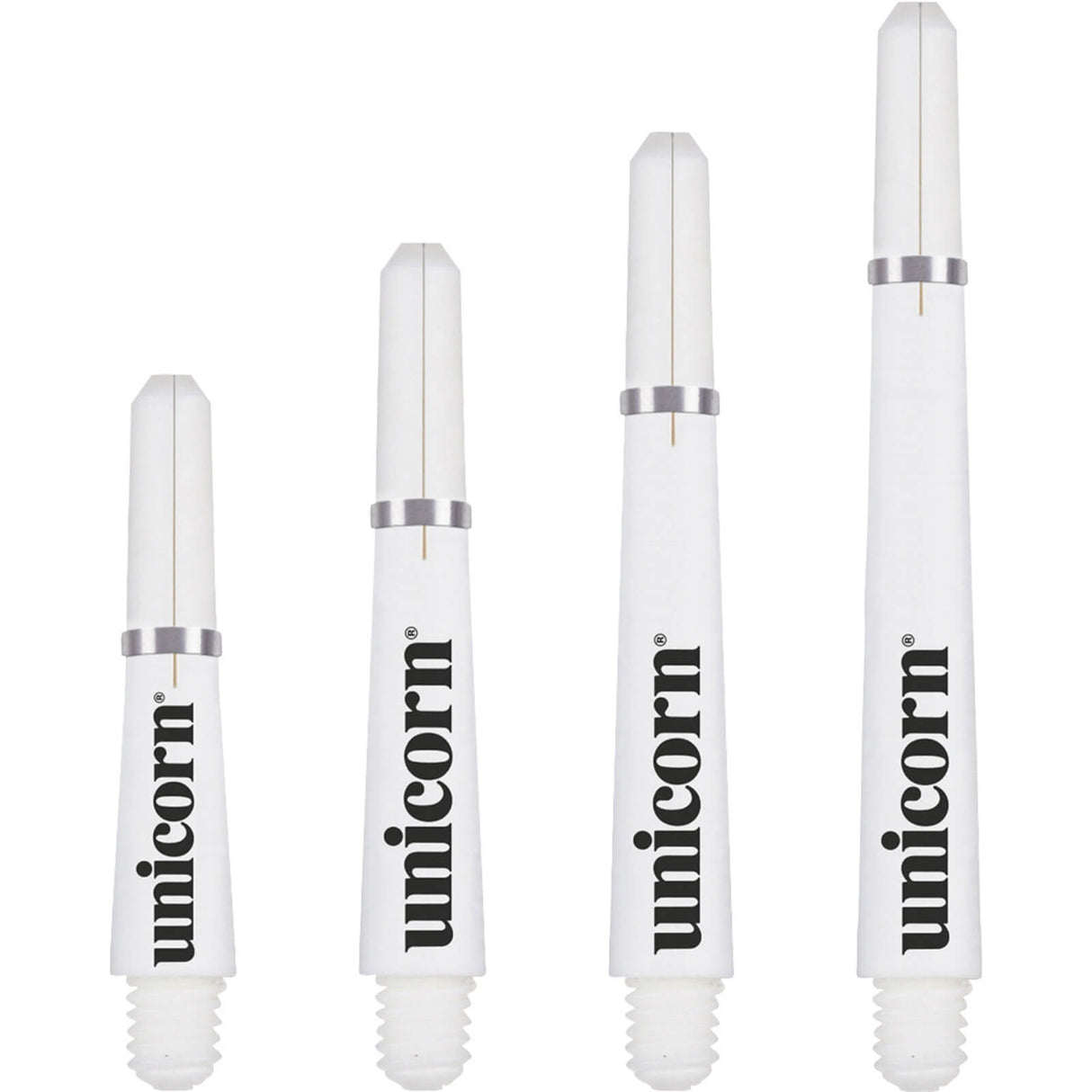 Unicorn - Gripper 4 Polycarbonate Dart Shafts - Ultra Short (29.0mm) / White