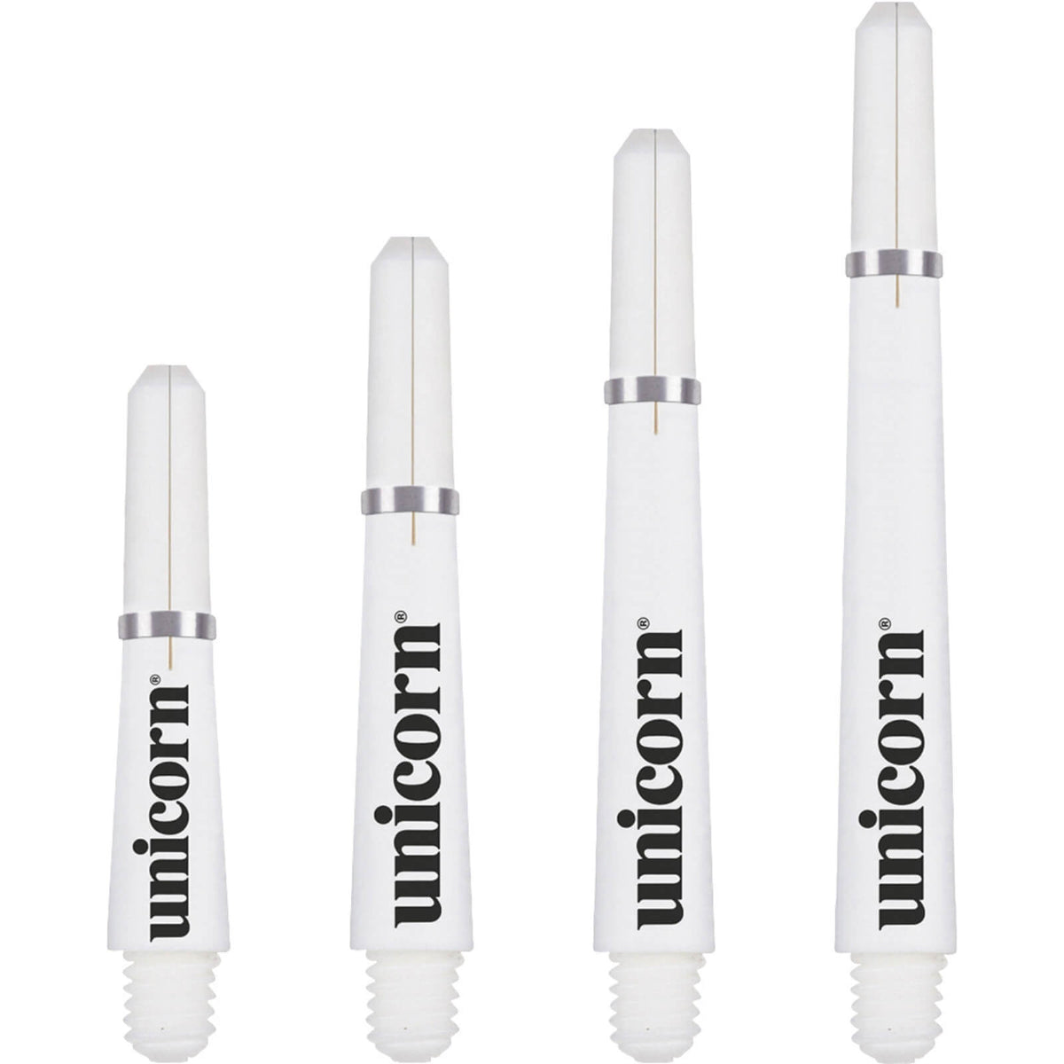 Dart Shafts - Unicorn - Gripper 4 Polycarbonate Dart Shafts Ultra Short (29.0mm) / White