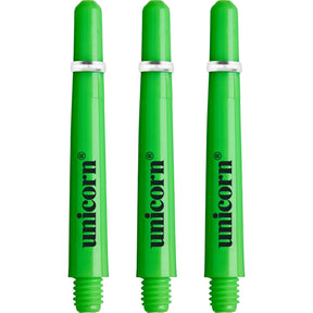 Unicorn - Gripper 4 Neon - Polycarbonate Dart Shafts - Ultra Short (29.0mm) / Green