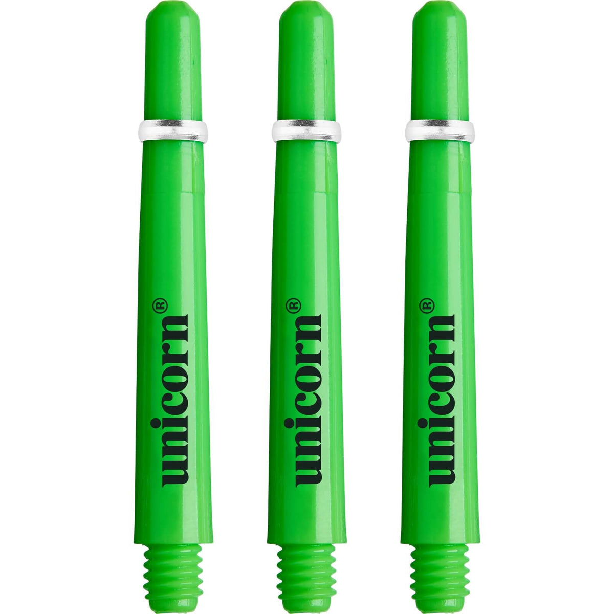 Dart Shafts - Unicorn - Gripper 4 Neon - Polycarbonate Dart Shafts Ultra Short (29.0mm) / Green