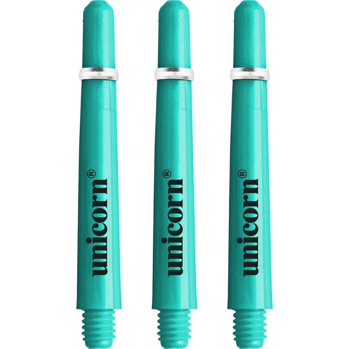 Dart Shafts - Unicorn - Gripper 4 Neon - Polycarbonate Dart Shafts Ultra Short (29.0mm) / Teal
