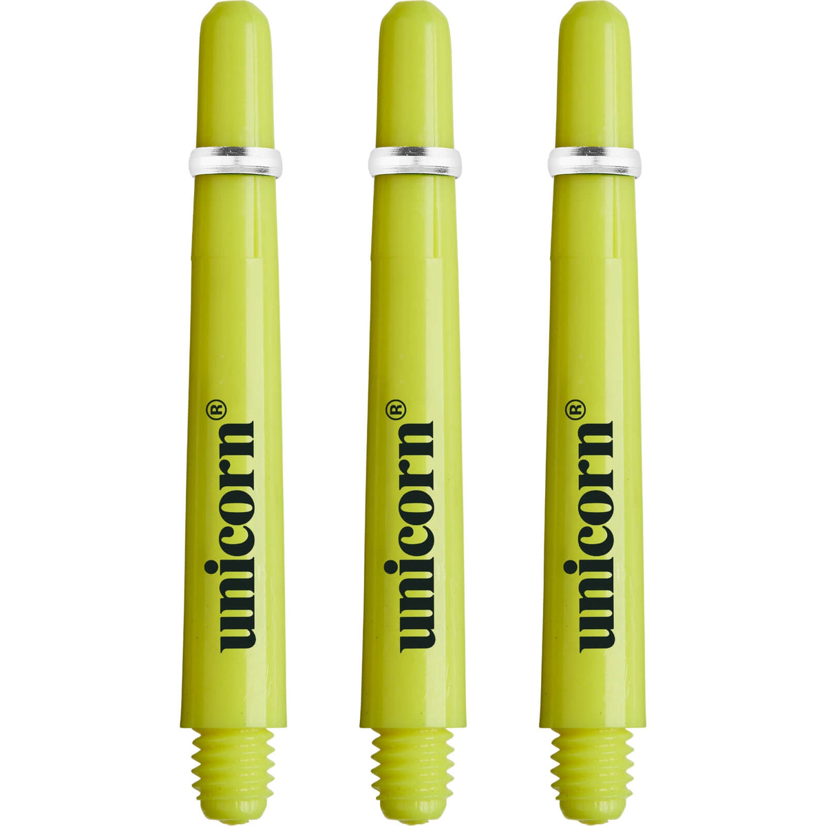 Dart Shafts - Unicorn - Gripper 4 Neon - Polycarbonate Dart Shafts Ultra Short (29.0mm) / Yellow