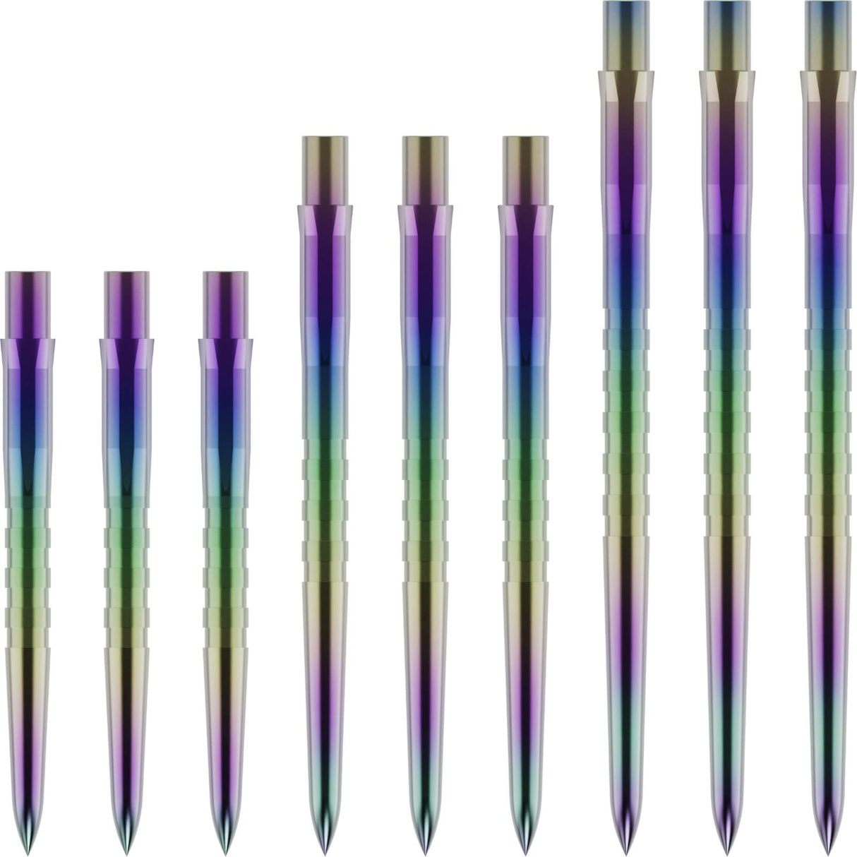 Mission - Caliburn EVO Grooved Dart Points - 26mm 32mm 38mm - 26mm / Coral