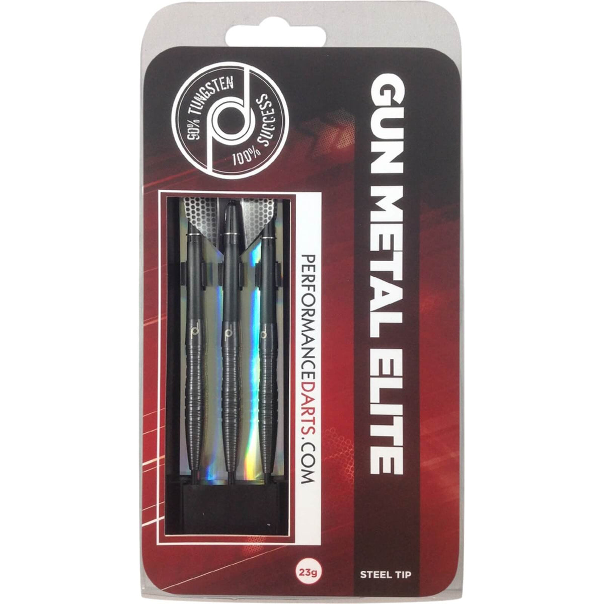 Darts - Performance Darts - Gun Metal Elite - Steel Tip - 90% Tungsten - 23g 25g 