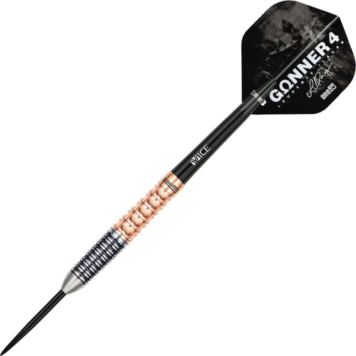 Darts - One80 - Lourence Ilagan Gunner 4 Darts - Steel Tip - 90% Tungsten - 22g 23g 24g