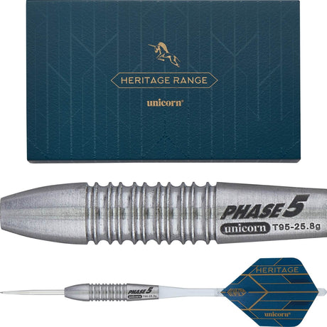 Unicorn - Heritage Phase 5 Darts - 95% Tungsten - 26g -