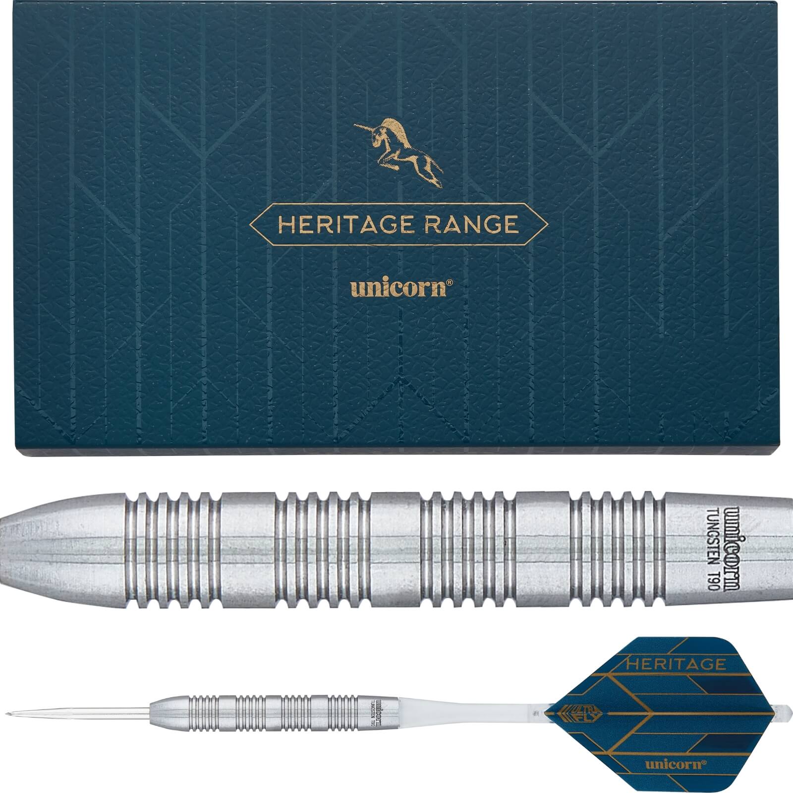 Darts - Unicorn - Heritage T90 1976 Darts - Steel Tip - 90% Tungsten - 25g 