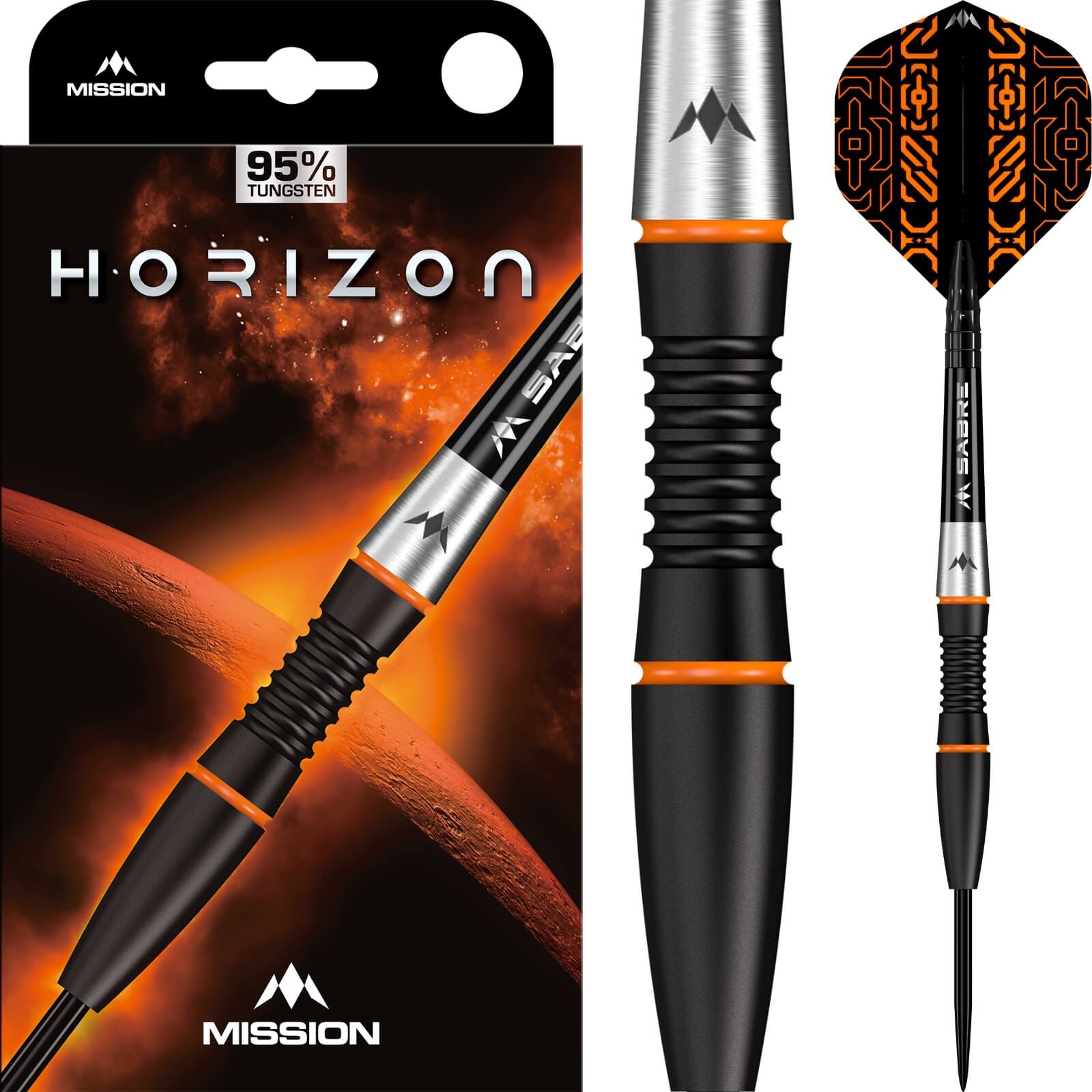 Darts - Mission - Horizon Darts - Steel Tip - 95% Tungsten - 22g 24g