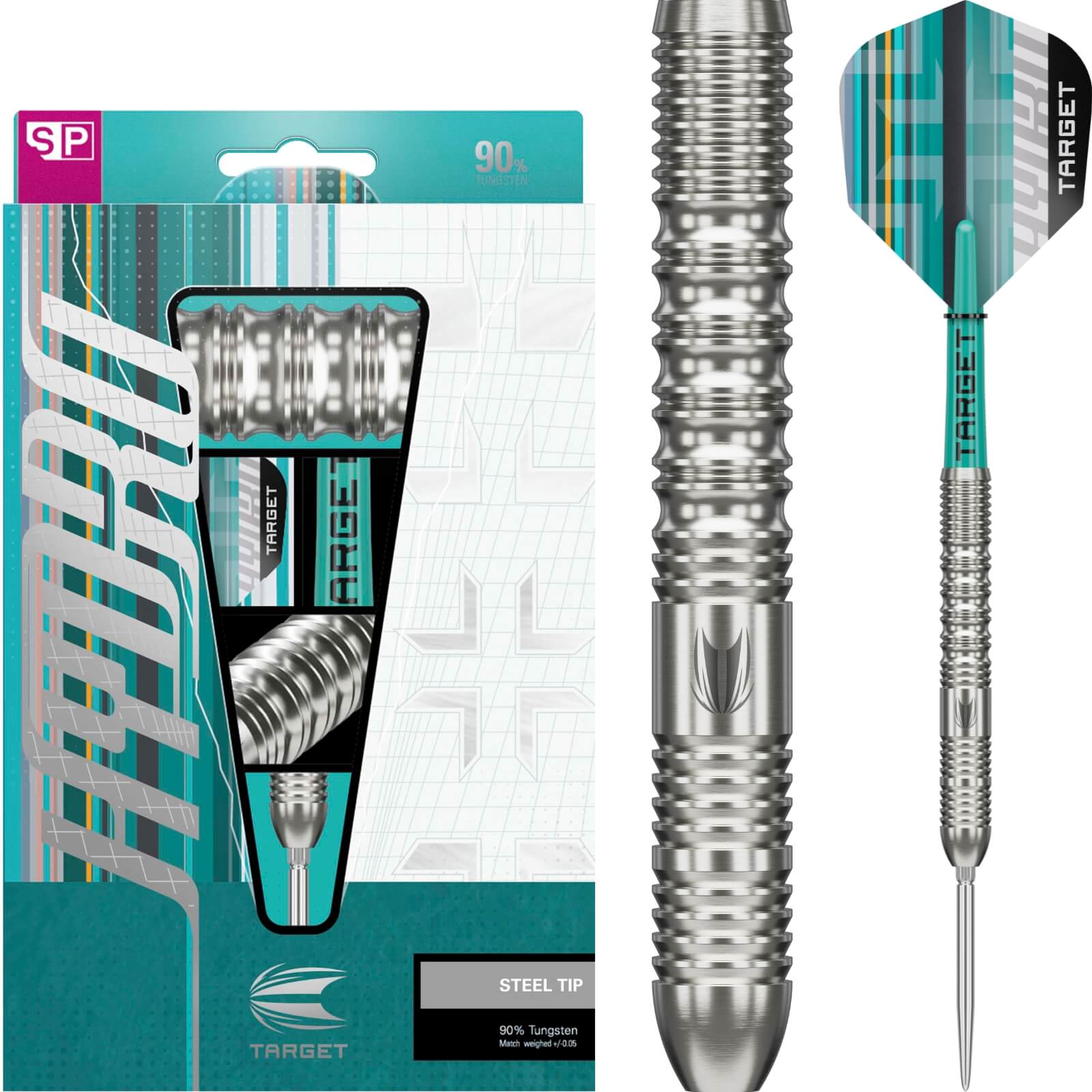 Darts - Target - Hydro 01 Darts - Swiss Point - Steel Tip - 90% Tungsten - 22g 23g 24g