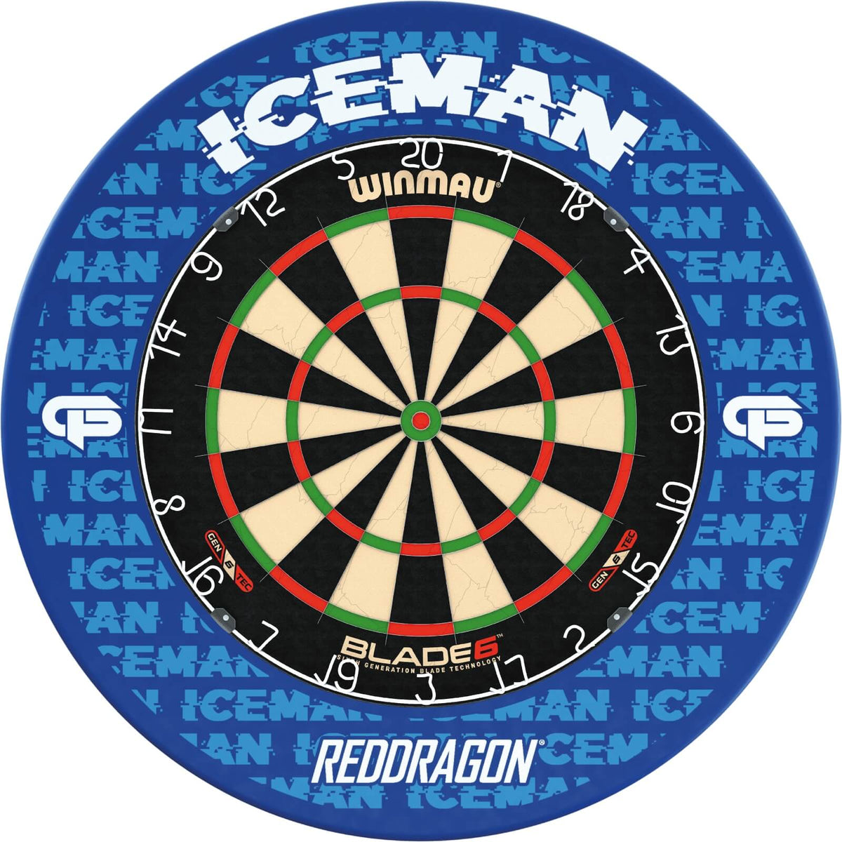 Surrounds &amp; Dartboards - Red Dragon - Gerwyn Price Dartboard Surround &amp; Dartboard Bundle - Choose Your Board Winmau - Blade 6