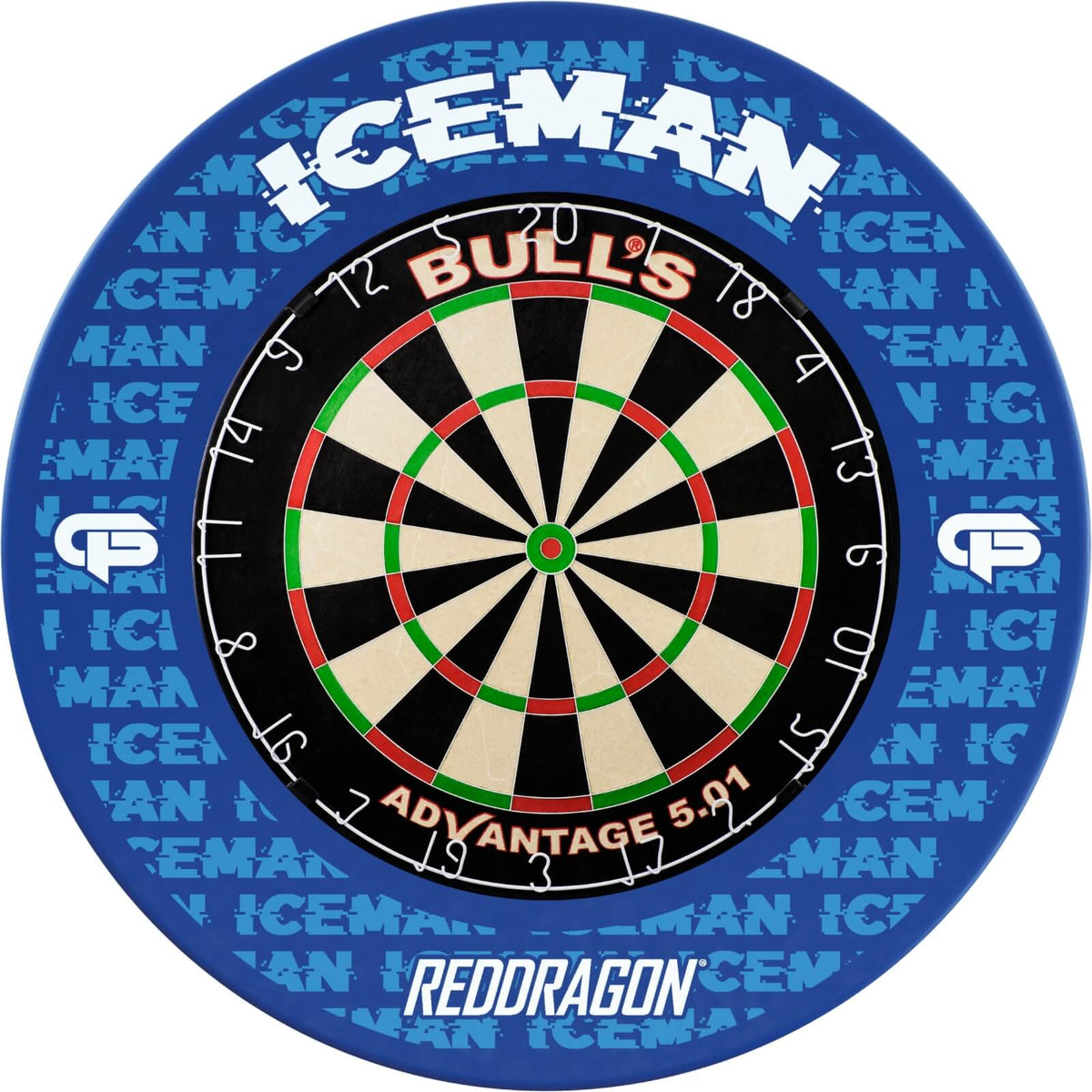 Surrounds &amp; Dartboards - Red Dragon - Gerwyn Price Dartboard Surround &amp; Dartboard Bundle - Choose Your Board Bulls NL - Advantage 501