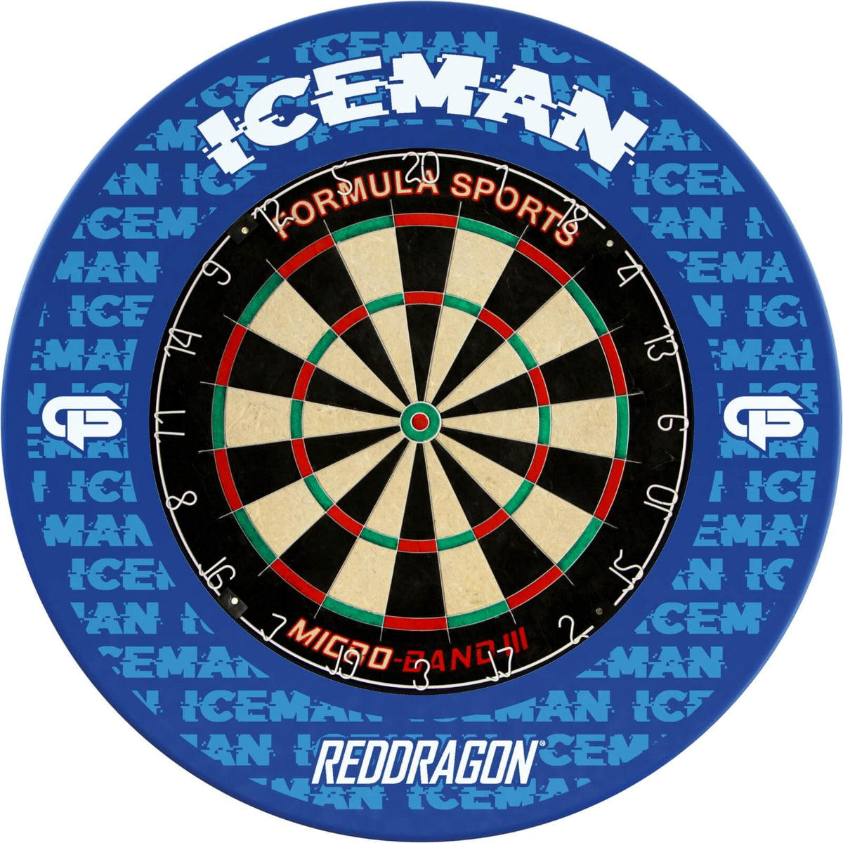 Surrounds &amp; Dartboards - Red Dragon - Gerwyn Price Dartboard Surround &amp; Dartboard Bundle - Choose Your Board Formula Sports - Micro Band 3