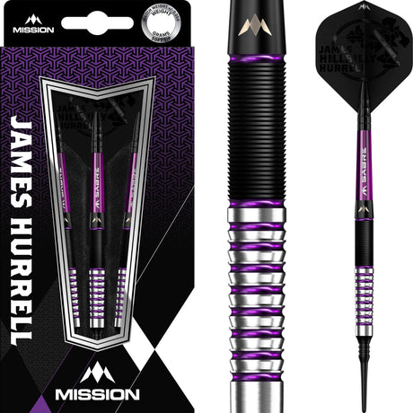 Mission - James Hurrell Darts - Soft Tip - 90% Tungsten - 18g -