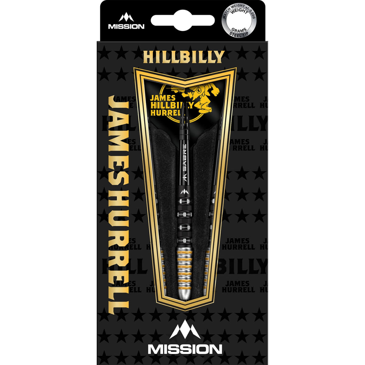Darts - Mission - James Hurrell V2 Darts - Steel Tip - 95% Tungsten - 22g 24g 26g