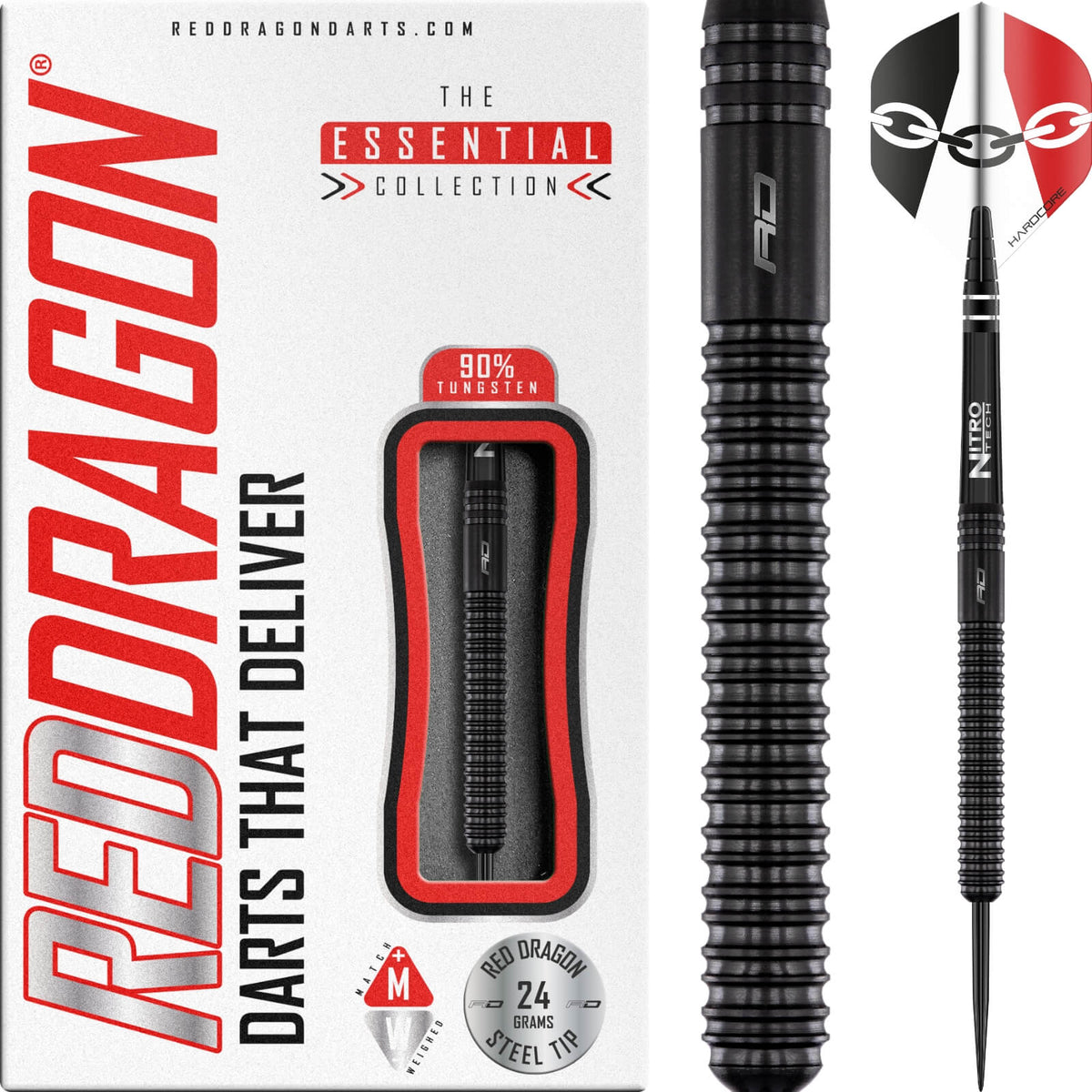 Red Dragon - Jamie Hughes SE Darts - 90% Tungsten - 24g