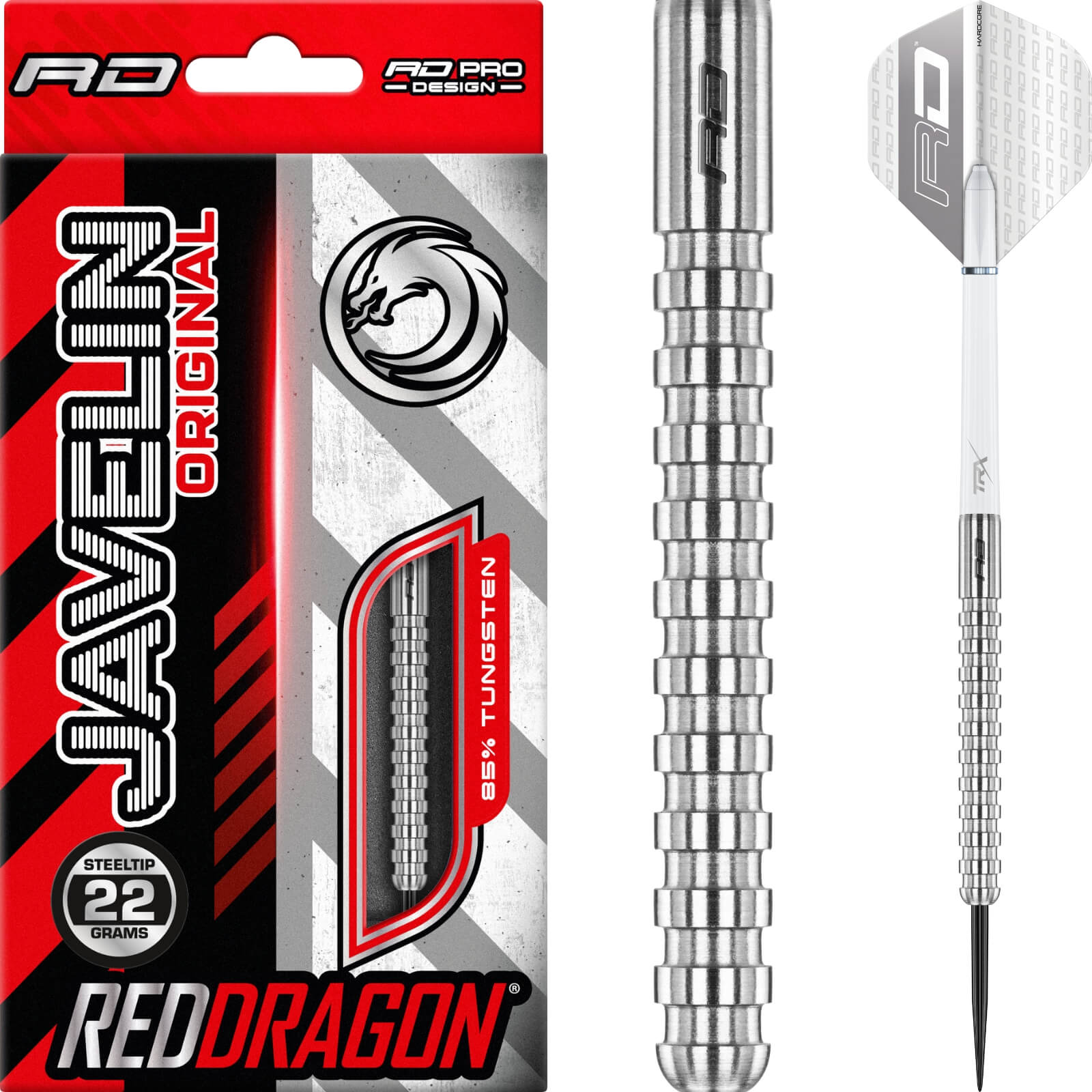 Darts - Red Dragon - Javelin Darts - Steel Tip - 85% Tungsten - 20g 22g 24g 26g 