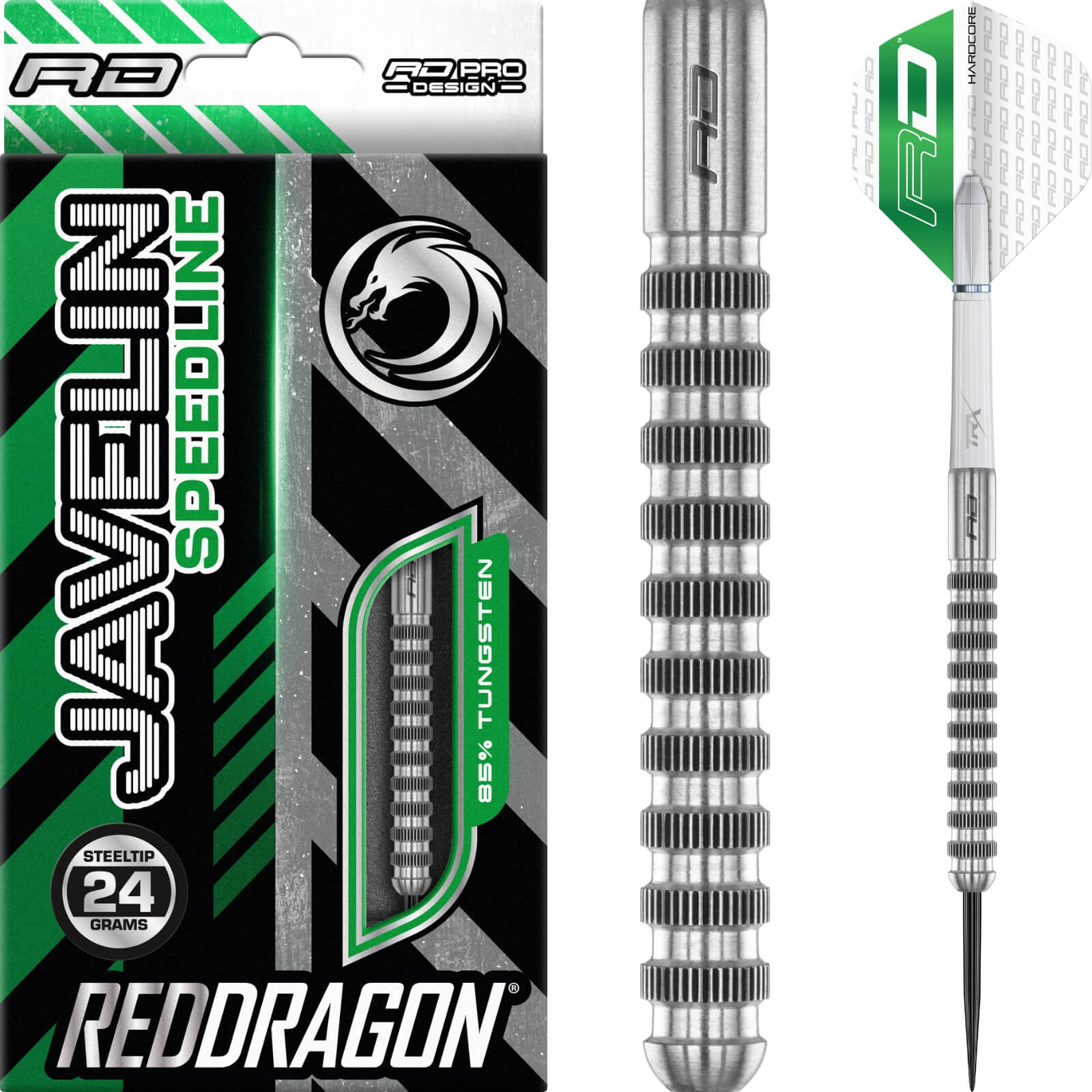 Darts - Red Dragon - Javelin Speedline Darts - Steel Tip - 85% Tungsten - 24g 26g 
