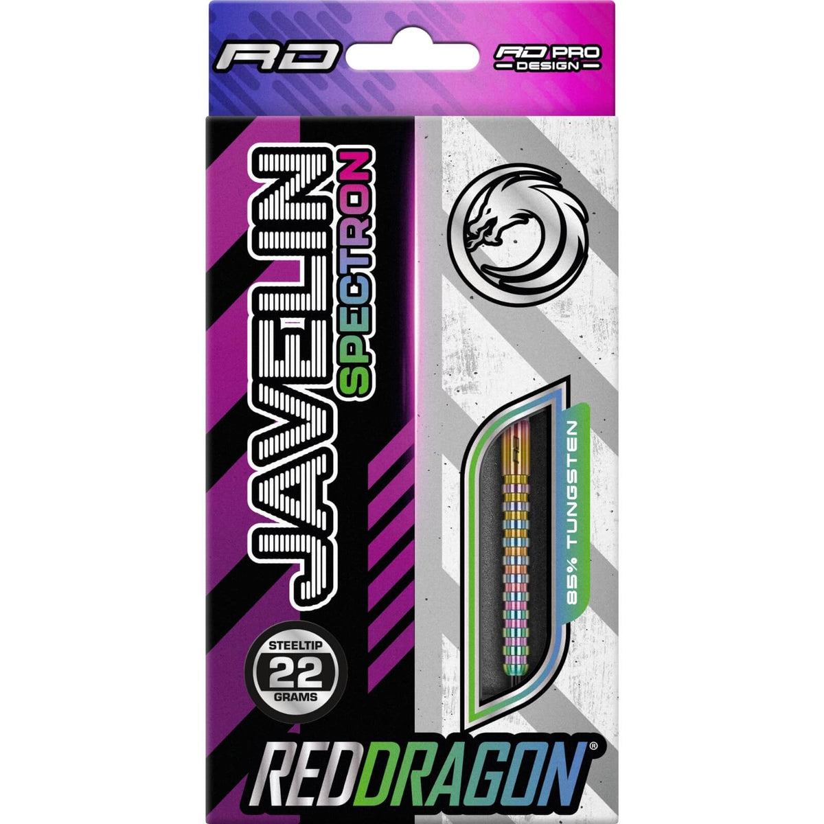 Darts - Red Dragon - Javelin Spectron Darts - Steel Tip - 85% Tungsten - 20g 22g 24g 26g 