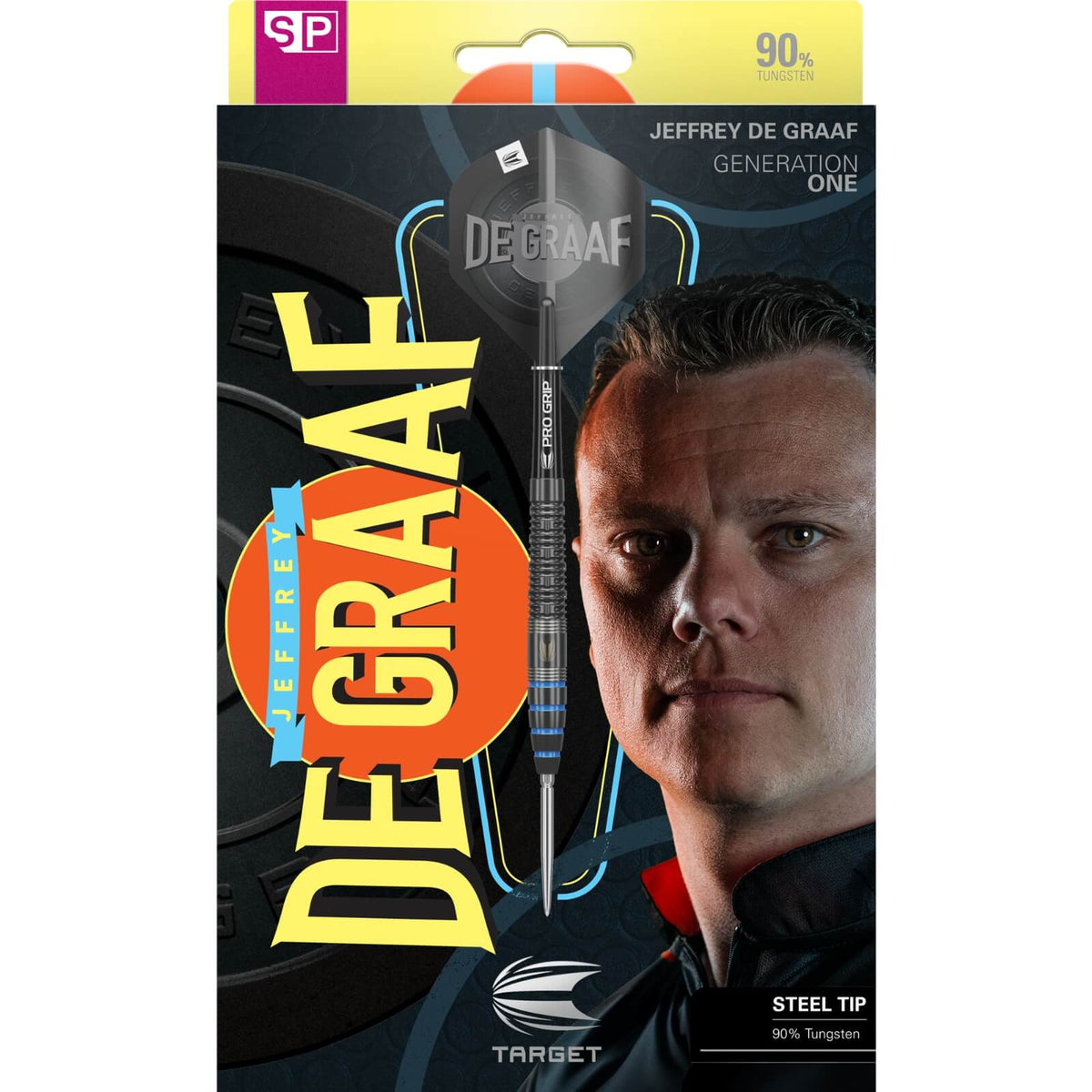 Darts - Target - Jeffrey De Graaf Darts - Swiss Point - Steel Tip - 90% Tungsten - 23g