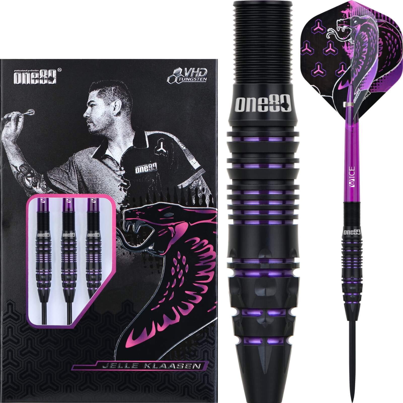Darts - One80 - Jelle Klaasen Darts - Steel Tip - 90% Tungsten - 21g 23g 25g 