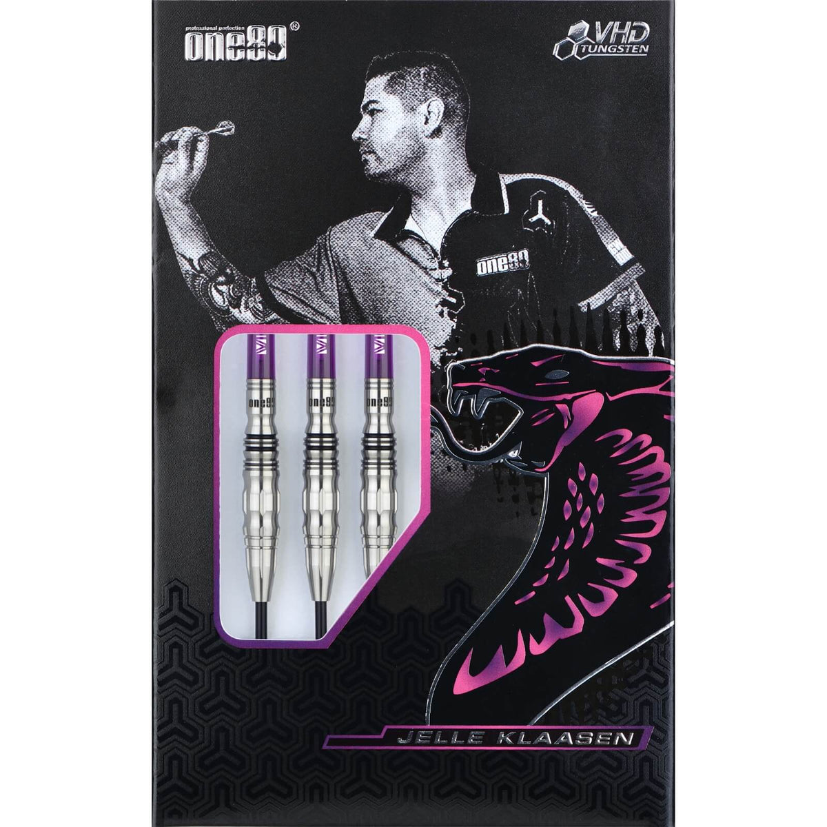 Darts - One80 - Jelle Klaasen V2 Darts - Steel Tip - 90% Tungsten - 22g 23g 24g