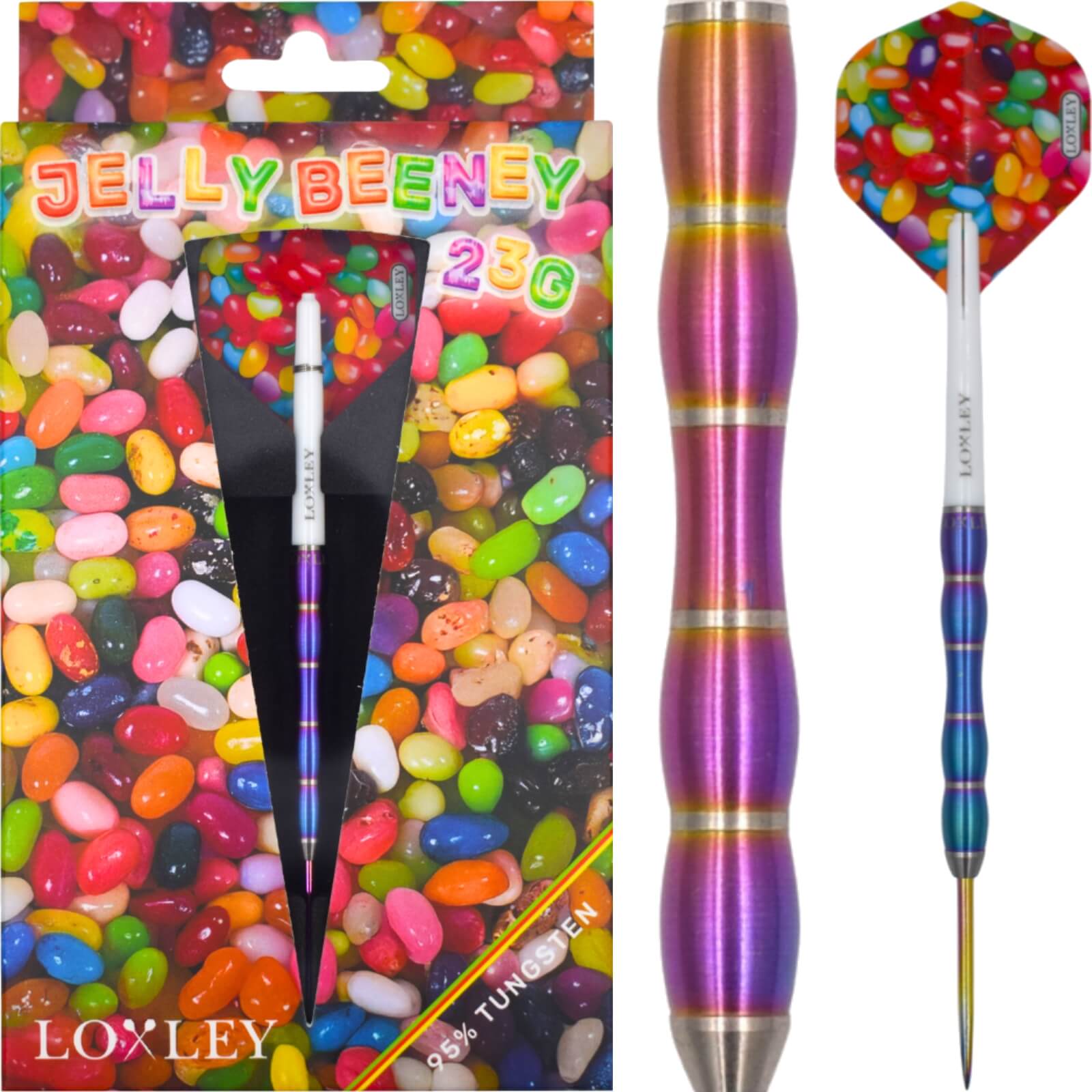 Loxley - Jelly Beeney Darts - Steel Tip - 95% Tungsten - 23g