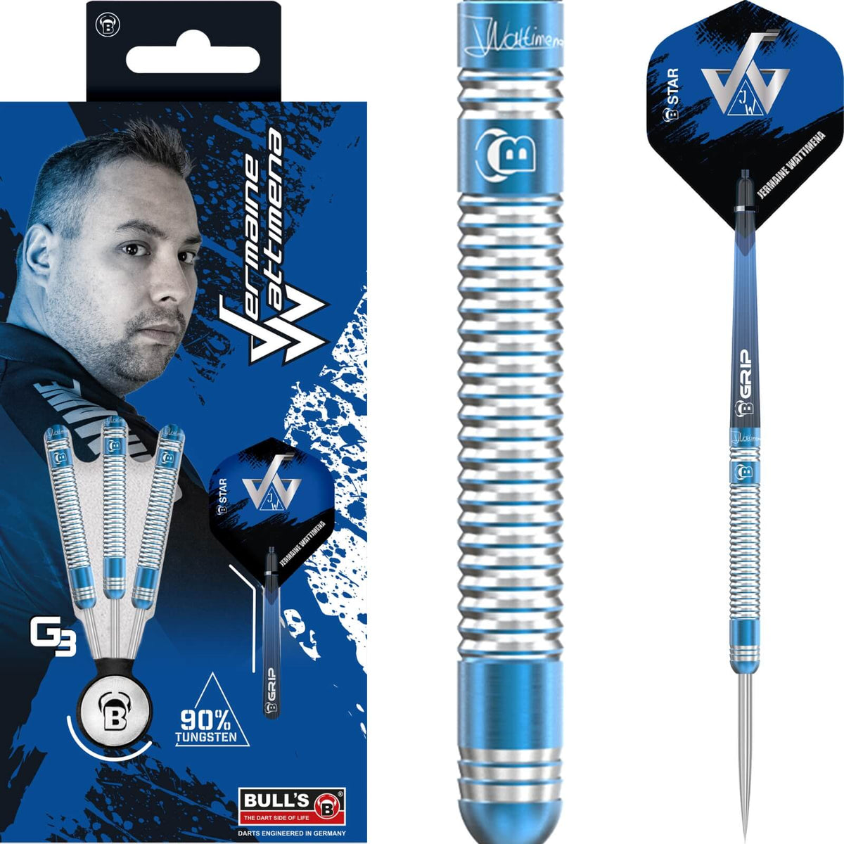 BULL'S - Jermaine Wattimena G3 Darts - 90% Tungsten - 22g 24g -
