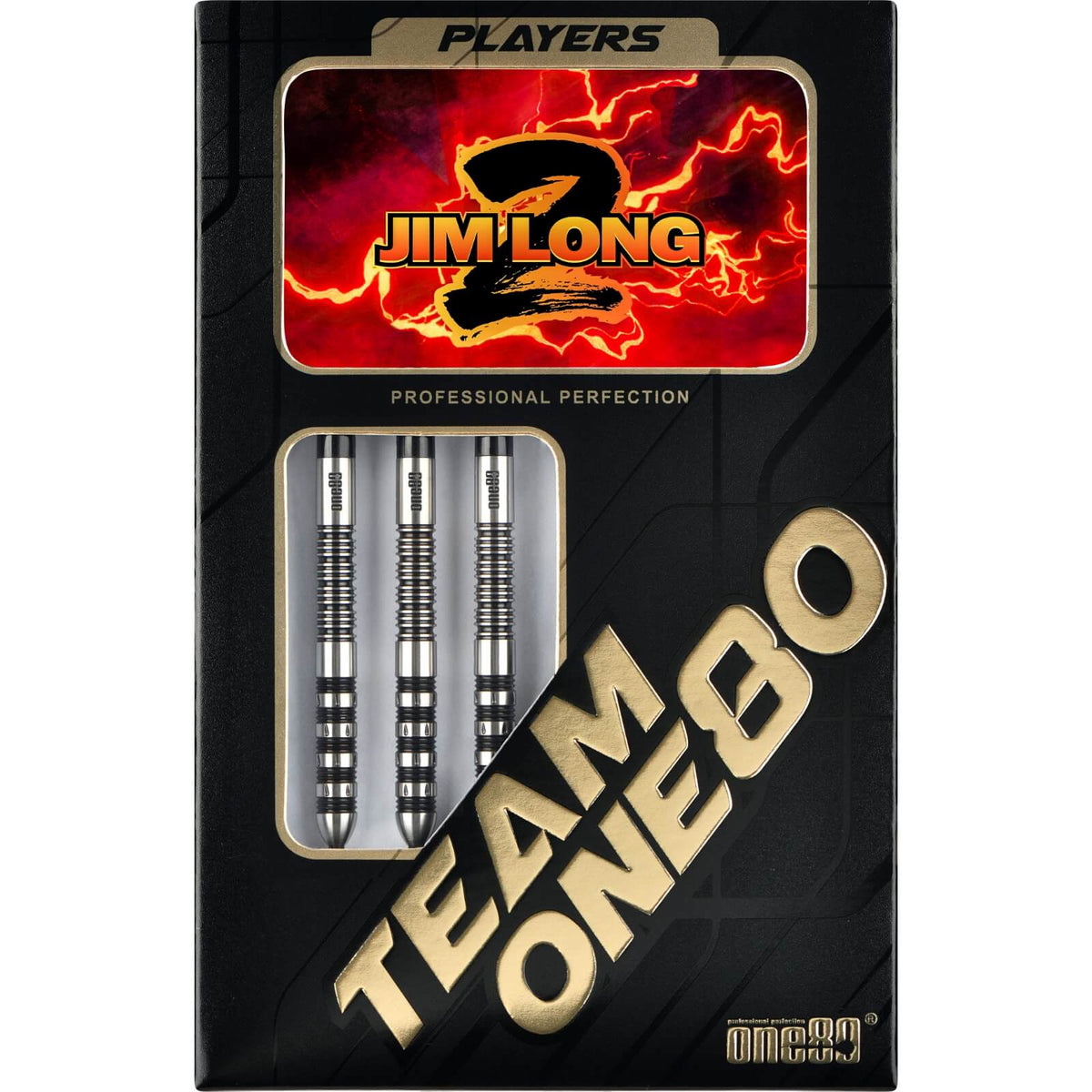 Darts - One80 - Jim Long II Darts - Steel Tip - 90% Tungsten - 23g 25g 