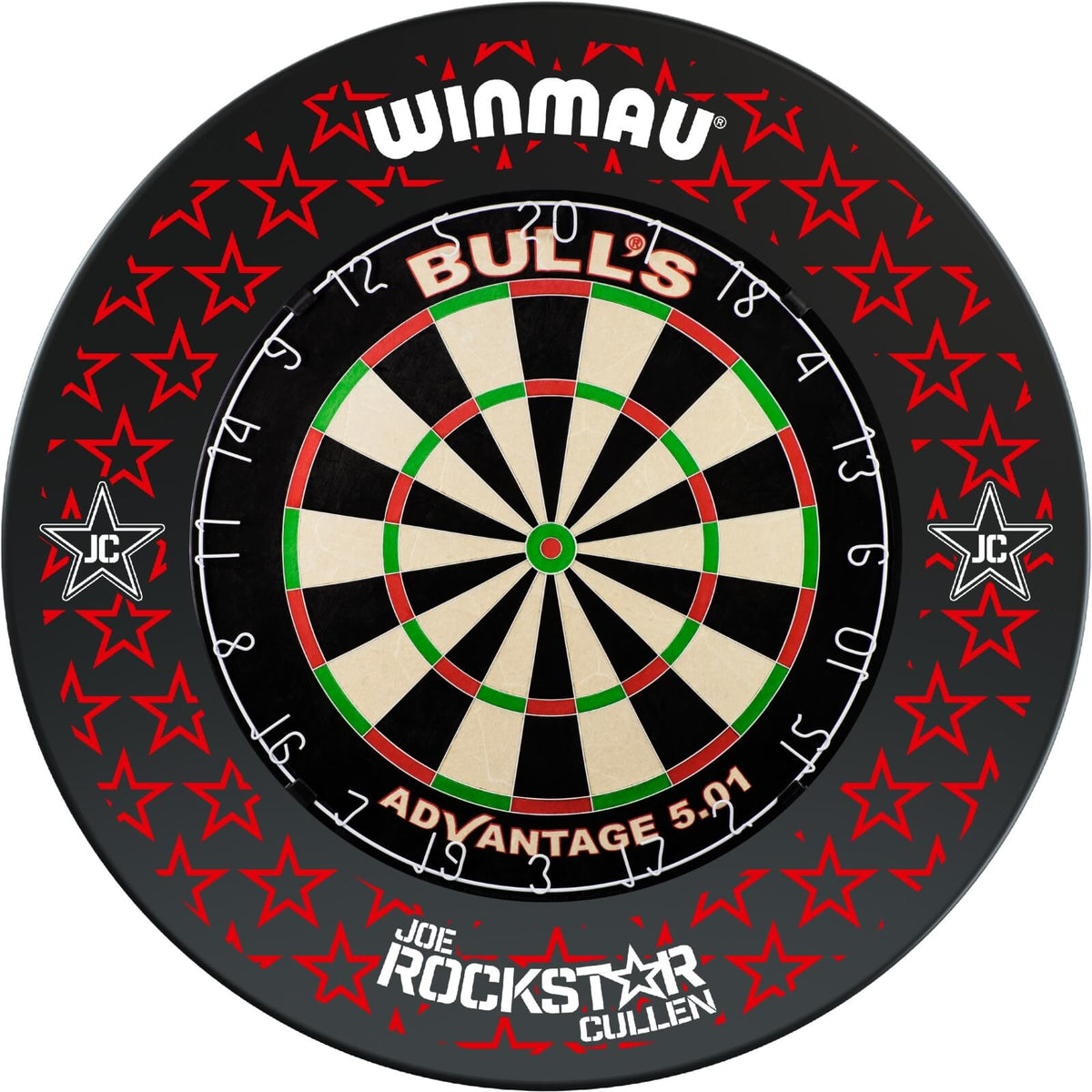 Surrounds &amp; Dartboards - Winmau - Joe Cullen Dartboard Surround &amp; Dartboard Bundle - Choose Your Board Bulls NL - Advantage 501