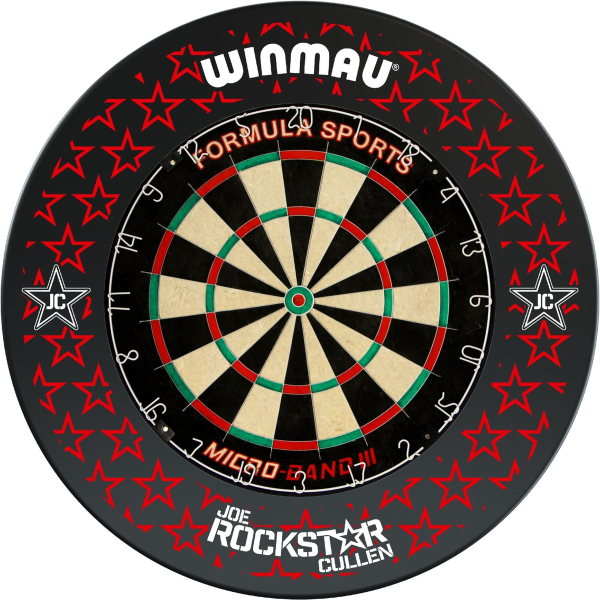 Surrounds &amp; Dartboards - Winmau - Joe Cullen Dartboard Surround &amp; Dartboard Bundle - Choose Your Board Formula Sports - Micro Band 3