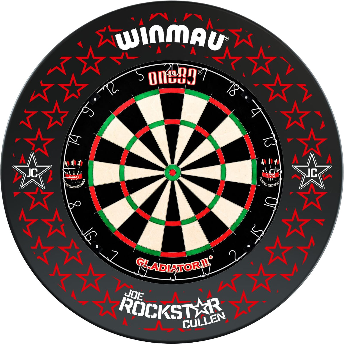 Surrounds &amp; Dartboards - Winmau - Joe Cullen Dartboard Surround &amp; Dartboard Bundle - Choose Your Board One80 - Gladiator 2+
