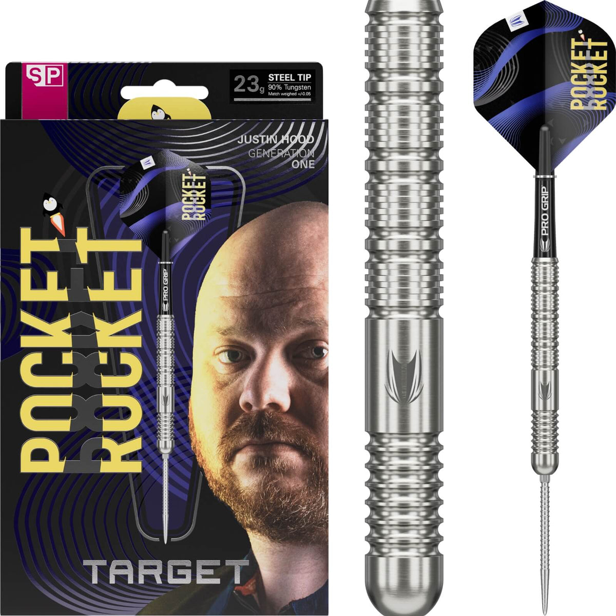 Target - Justin Hood Darts - Swiss Point - 90% Tungsten - 23g