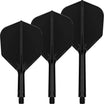 Target - K-Flex - Standard Dart Flights - Integrated Flight & Shaft System - Short (19mm) / Black