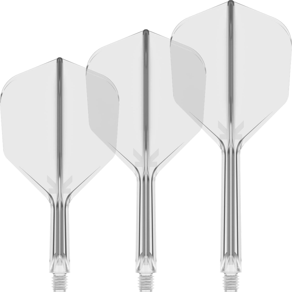 Target - K-Flex - Standard Dart Flights - Integrated Flight & Shaft System - Short (19mm) / Clear
