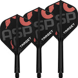 Target - K-Flex Nathan Aspinall - Big Wing Dart Flights - Integrated Flight & Shaft System -