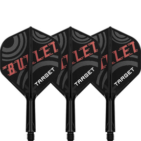 Target - K-Flex Stephen Bunting - Big Wing Dart Flights - Integrated Flight & Shaft System - Short (19mm)