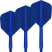 Target - K-Flex - Standard Dart Flights - Integrated Flight & Shaft System - Short (19mm) / Blue