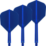 Target - K-Flex - Standard Dart Flights - Integrated Flight & Shaft System - Short (19mm) / Blue
