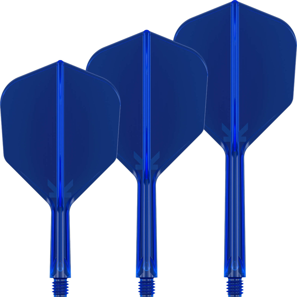 Dart Flights - Target - K-Flex - Standard Dart Flights - Integrated Flight &amp; Shaft System Short (19mm) / Blue