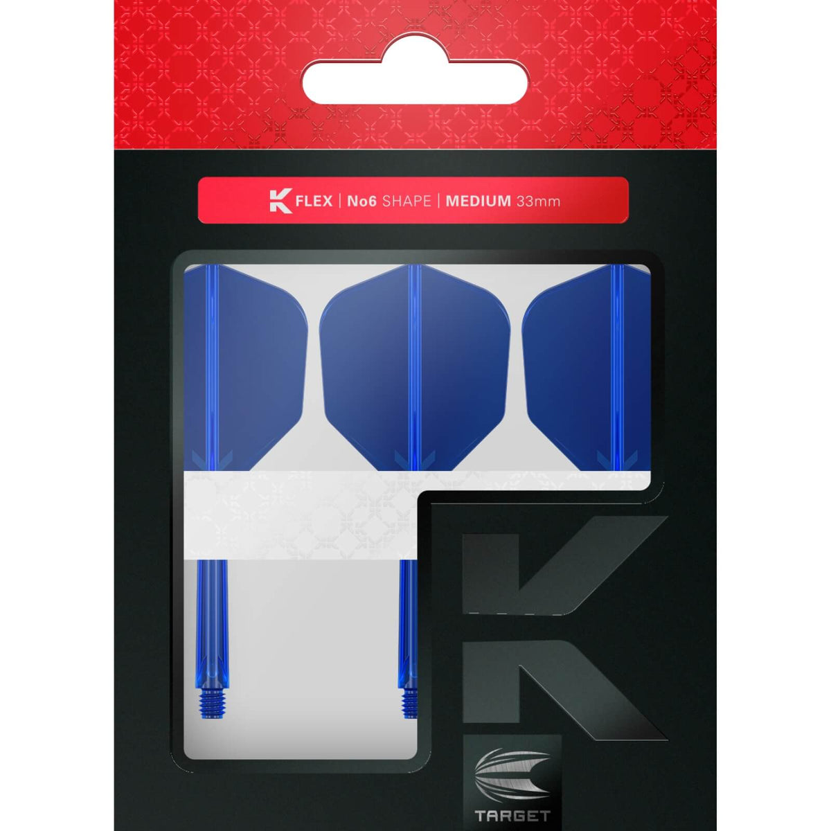 Dart Flights - Target - K-Flex - Standard Dart Flights - Integrated Flight &amp; Shaft System 