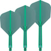 Target - K-Flex - Standard Dart Flights - Integrated Flight & Shaft System - Short (19mm) / Green