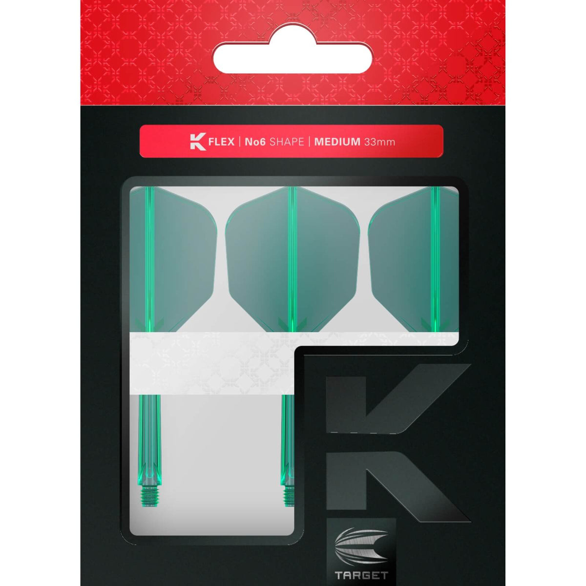 Dart Flights - Target - K-Flex - Standard Dart Flights - Integrated Flight &amp; Shaft System 