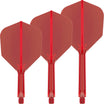 Target - K-Flex - Standard Dart Flights - Integrated Flight & Shaft System - Short (19mm) / Red